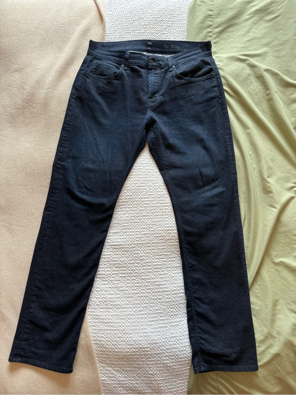7 for All Mankind | The Straight Dark Wash Men’s Jeans 34x32